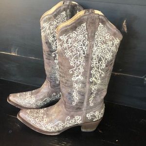 Corral Boots White Floral